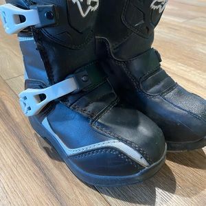 Fox racing dirt bike boots.